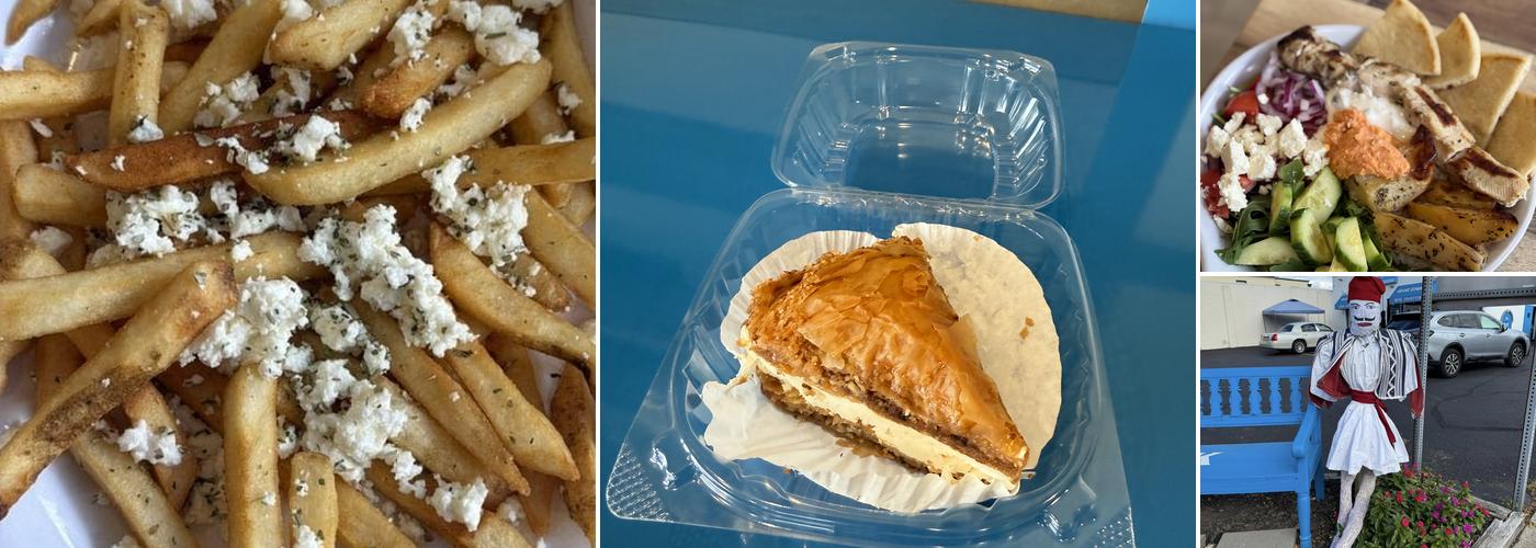 A colorful spread of Greek Korner favorites
